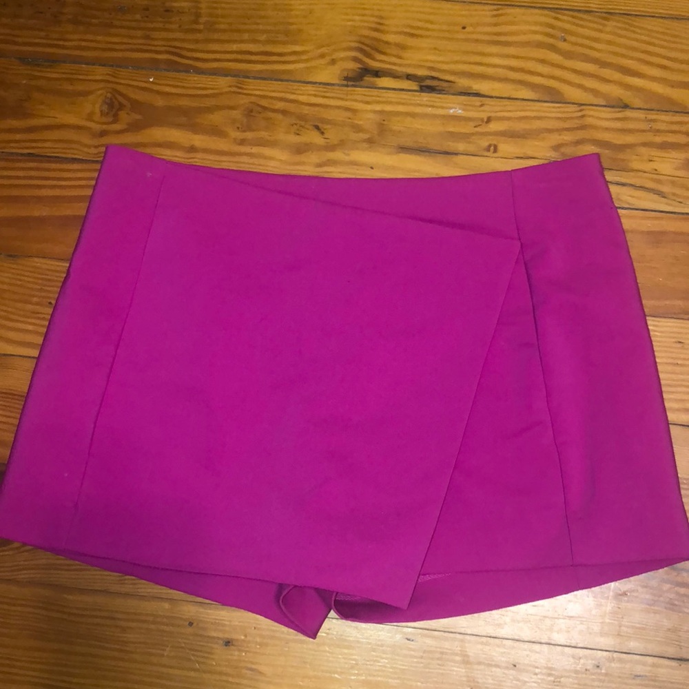 Hot pink skirt w/ shorts in the back